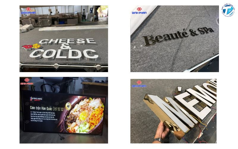 Tham khảo một số mẫu bảng hiệu quảng cáo tại Quảng cáo Đinh Phan 